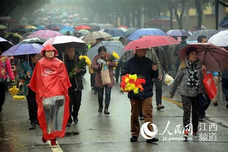 南昌冬至下雨祭扫