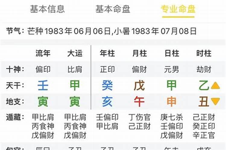 四柱八字详批命例