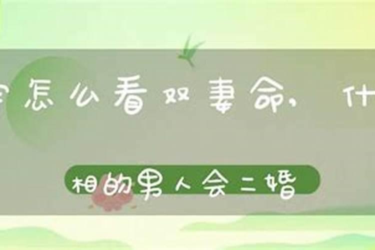 八字有双妻