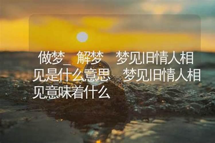 梦见旧情人相见保护我什么意思