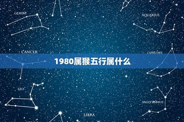 1980属猴的是什么命五行属什么