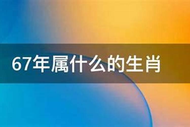 1967年出生的人属什么生肖1956生肖属什么