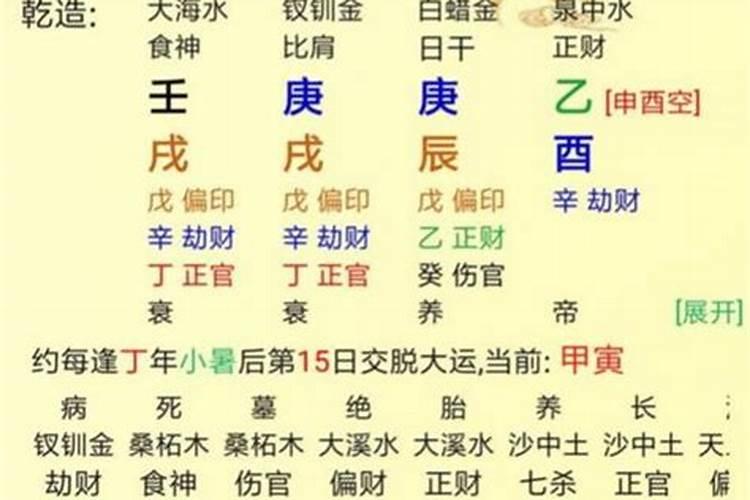 八字天干透正偏财测婚姻