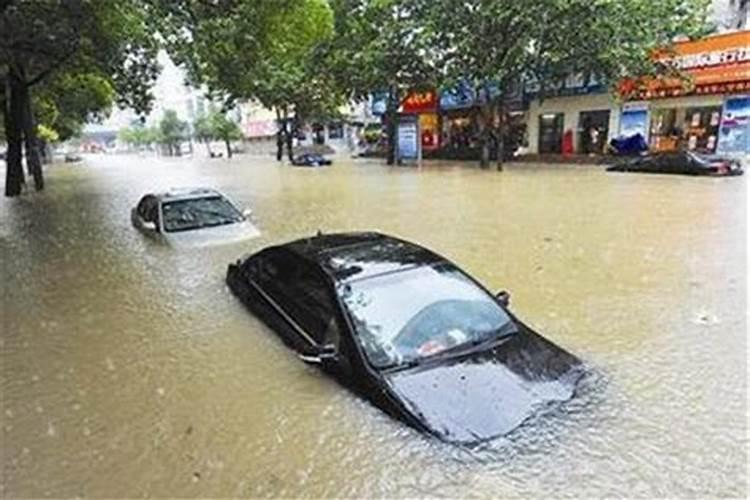 梦见下雨淹没了道路