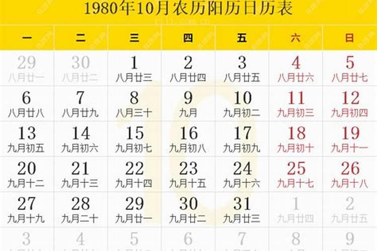 1980年的除夕是阳历几月几号生日