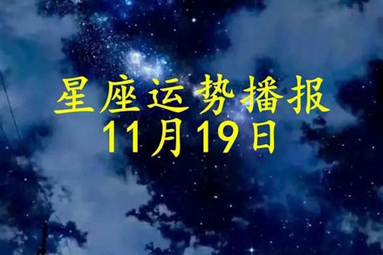 11月19日运势