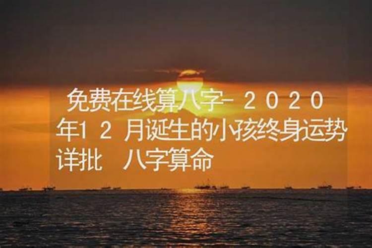 2020八字运势