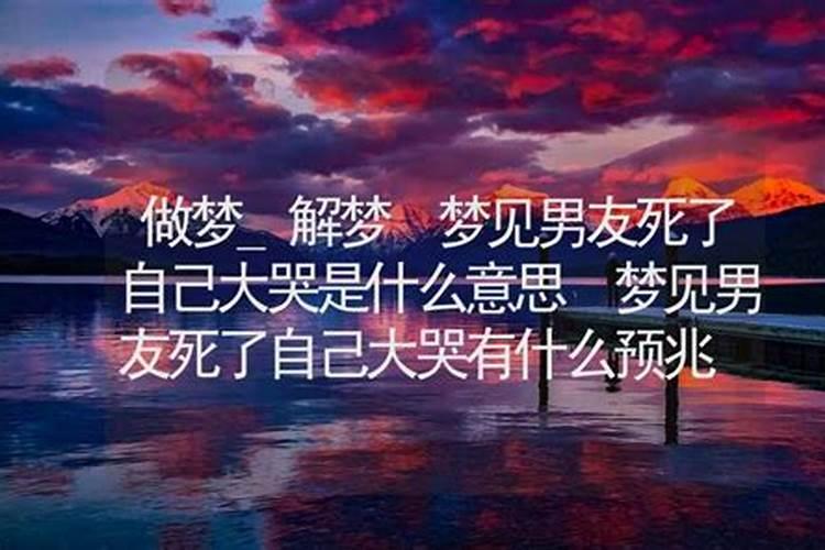 梦见儿子死了,我大哭