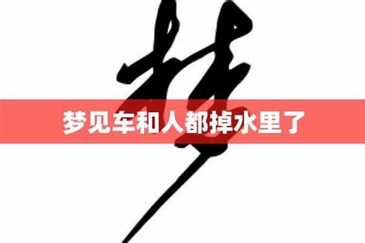 梦见老公人车掉水里是咋回事