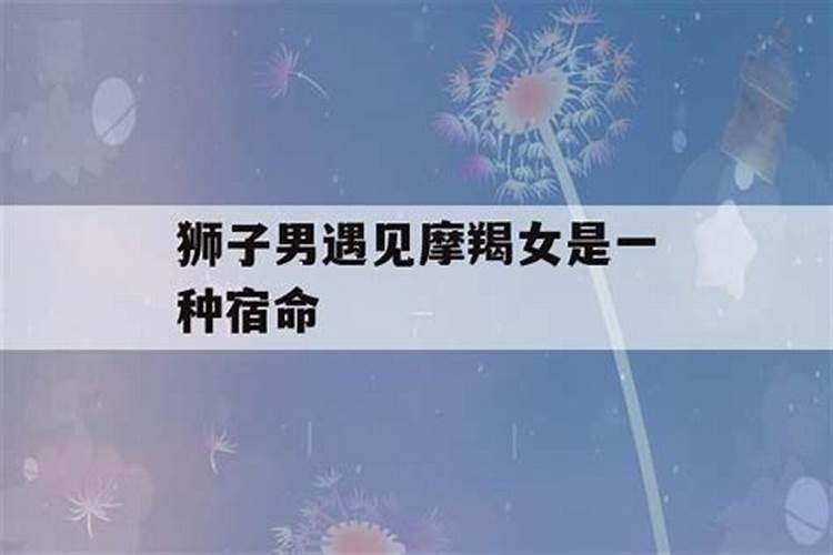 狮子男怎么搞定摩羯女