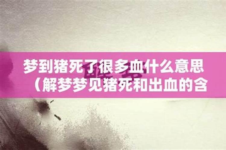 梦见别人死了满头血什么意思呀