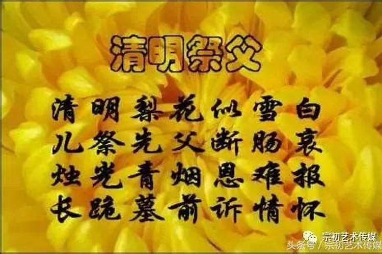 清明祭父怀想