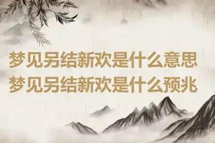 梦见情人另结新欢什么意思