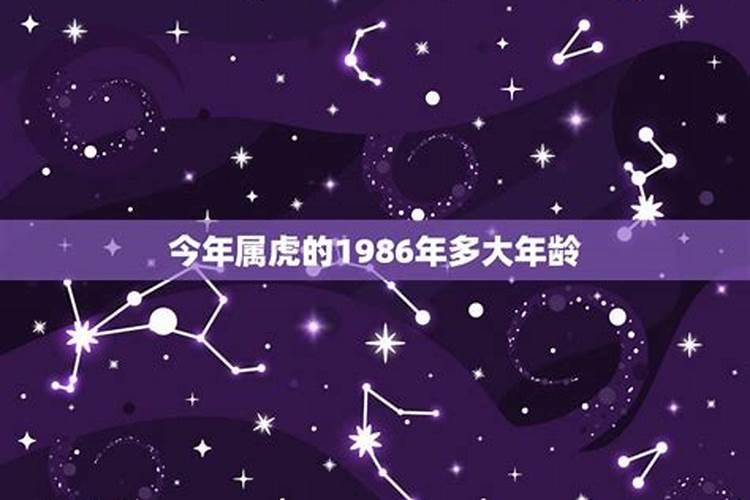 属虎86年出生今年多大