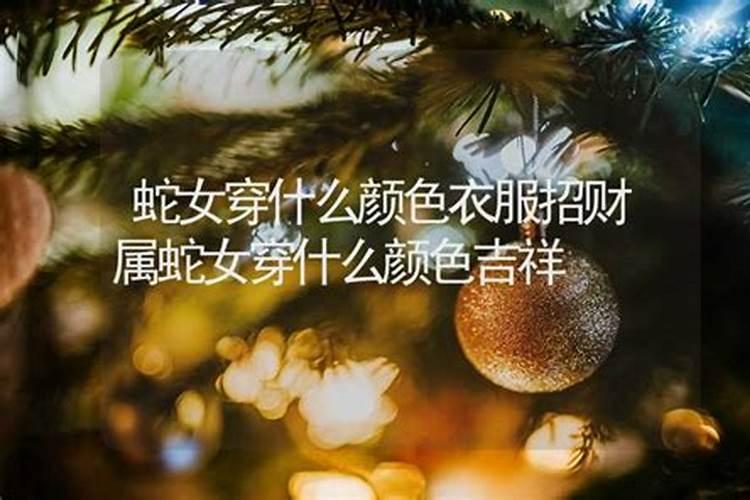 属蛇的今年穿什么颜色衣服有财运