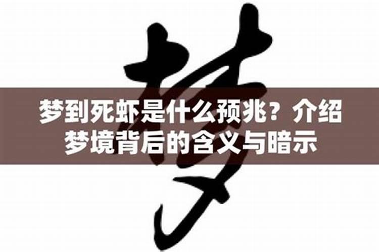 梦见死虾是什么意思周公解梦