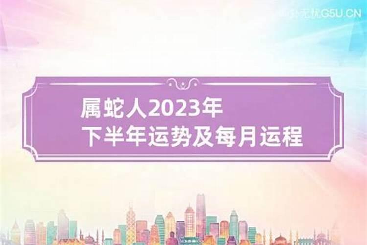 生肖蛇2023下半年运势及运程如何