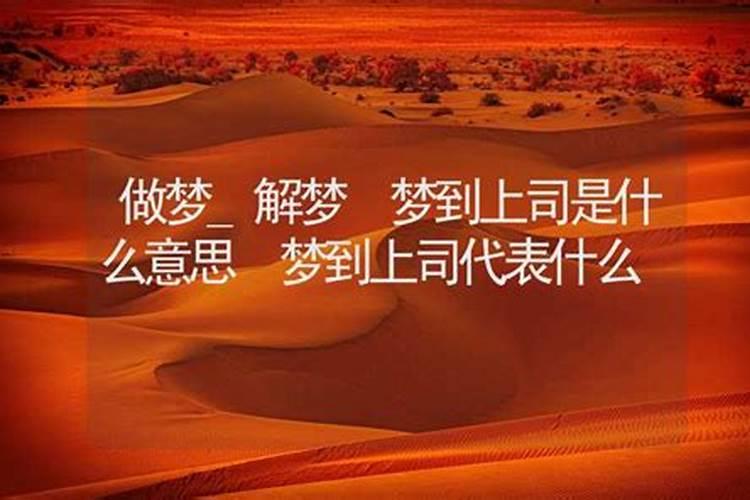 做梦梦见以前上司什么意思