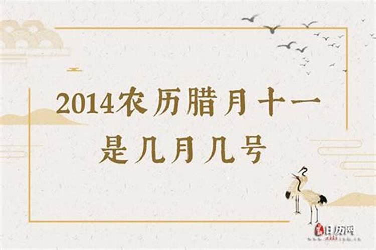 农历腊月十一是几月几日