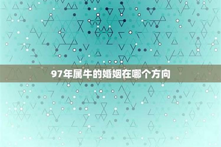 1997年属牛人婚姻在哪方