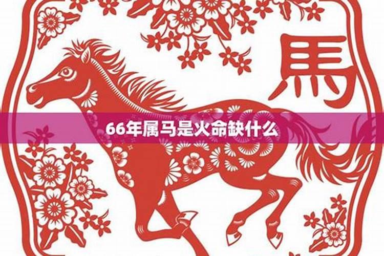 66年的马命里缺什么