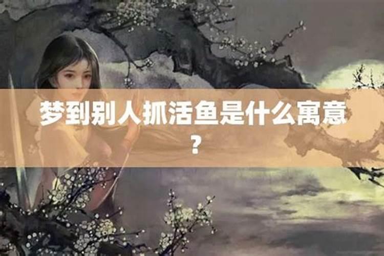 梦到别人抓鱼送我是什么意思