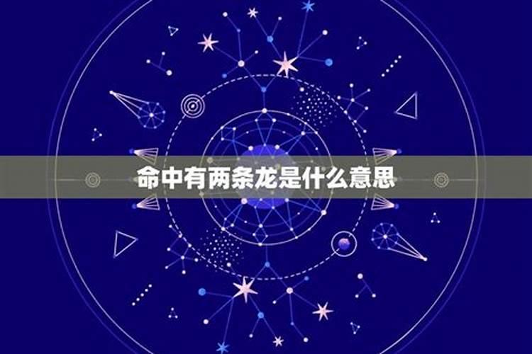 八字两虎一龙什么意思