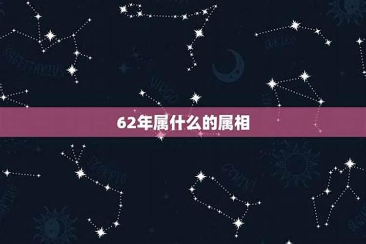 62年出生的人属什么属相