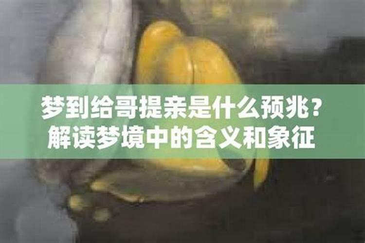 梦到对象和自己提亲了