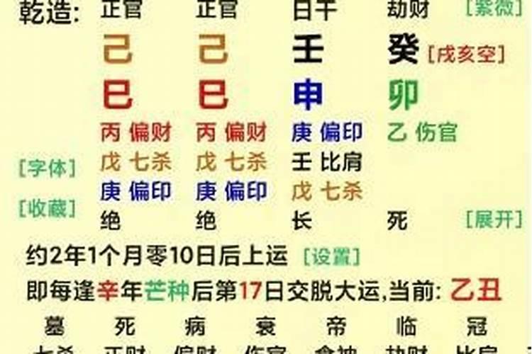 财多身弱的八字案例壬水巳月