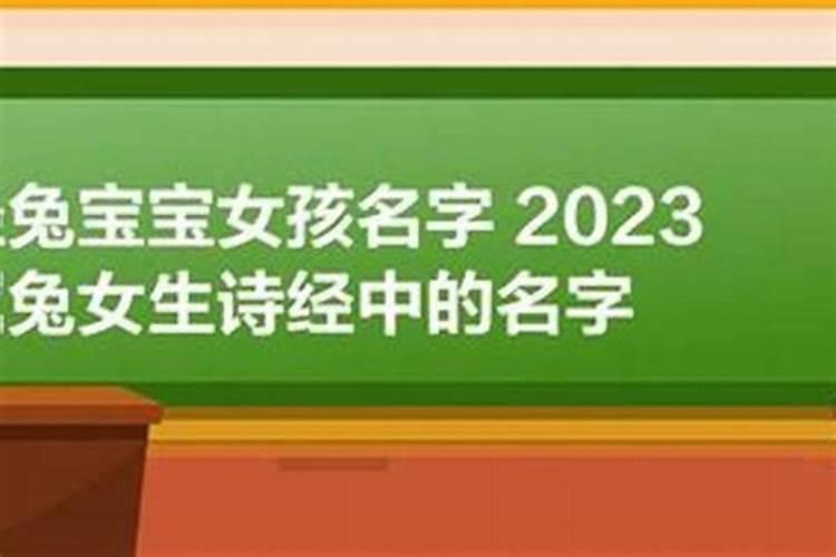 2023年属兔女孩寓意好的名字是什么