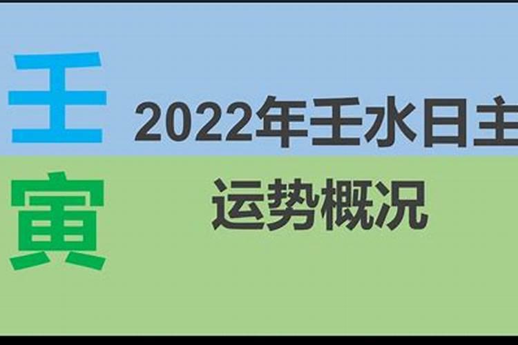 壬水日主2022年运势