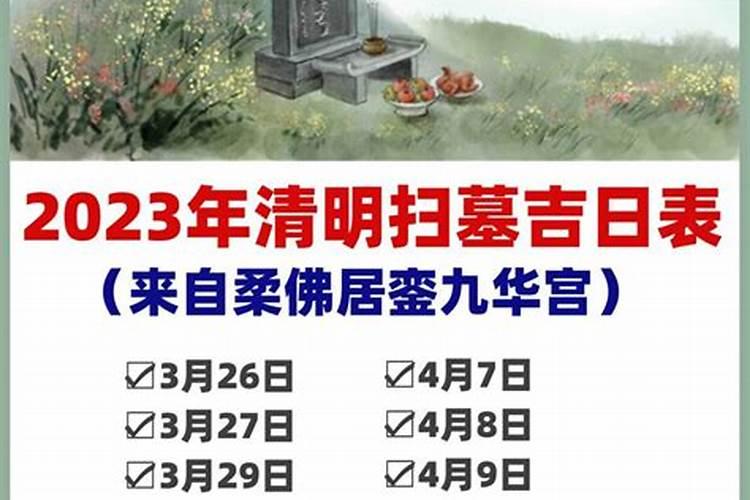 2023年清明祭扫时间是几点