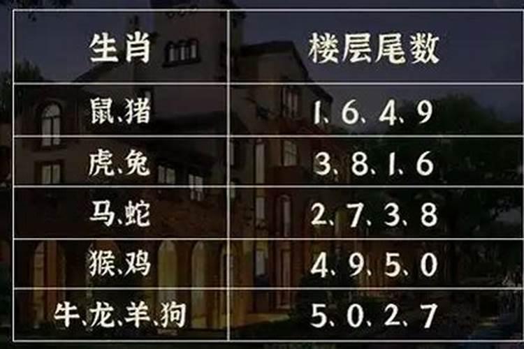 八字与楼层最佳搭配