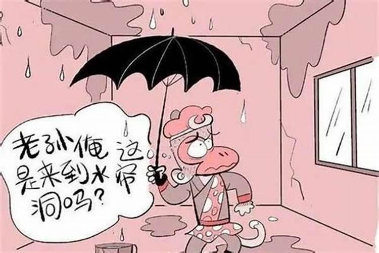 梦见墙上开了个洞漏水