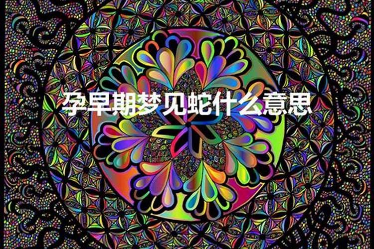 怀孕梦到黑蛇预示着什么周公解梦