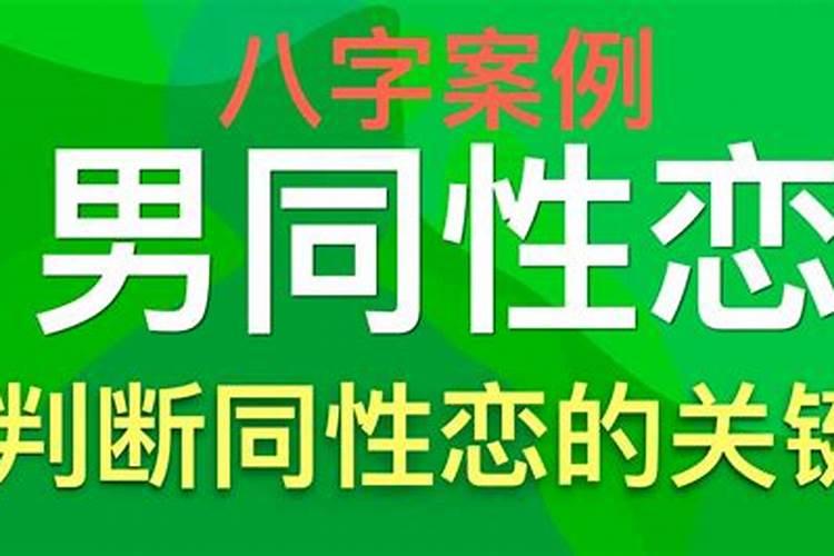 容易出同性恋的八字