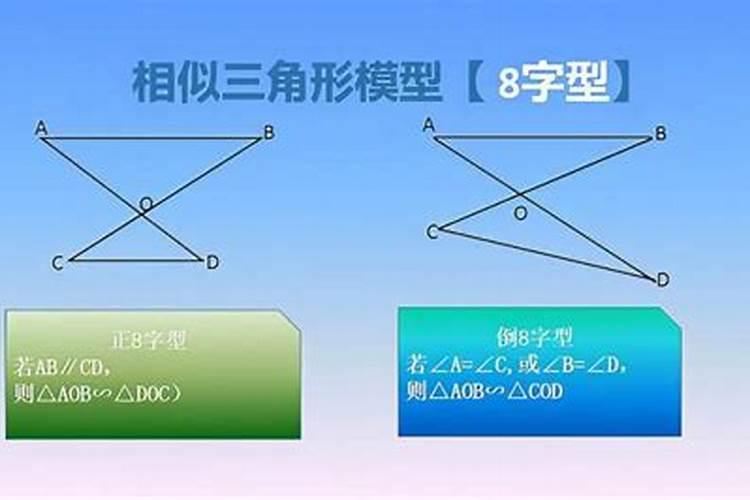 八字形相似的成比例线有哪些