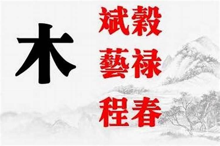 五行属木的字有哪些