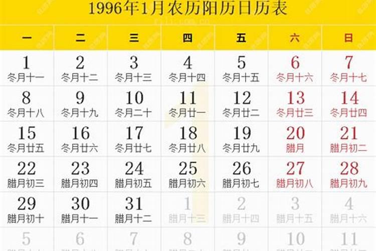 阳历1996年1月8日出生的命运