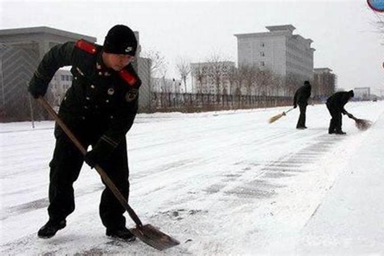 梦见扫雪雪一会就没了