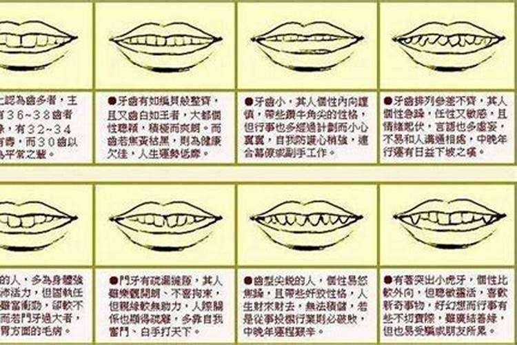 牙齿不整齐有什么风水说法