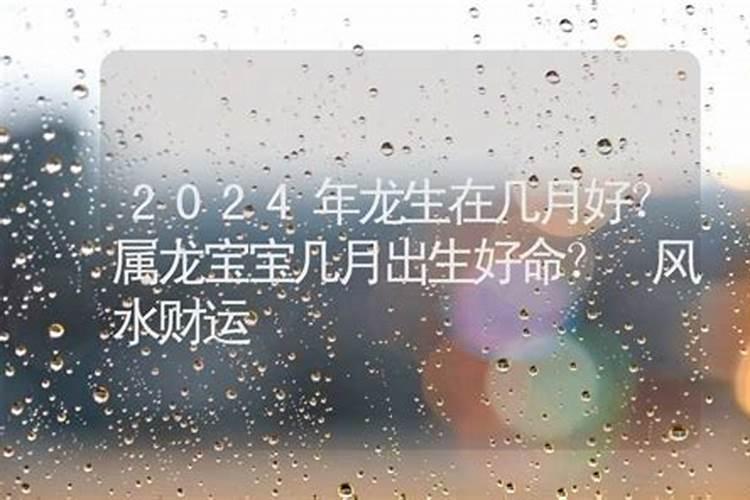 2024年属龙宝宝几月出生好