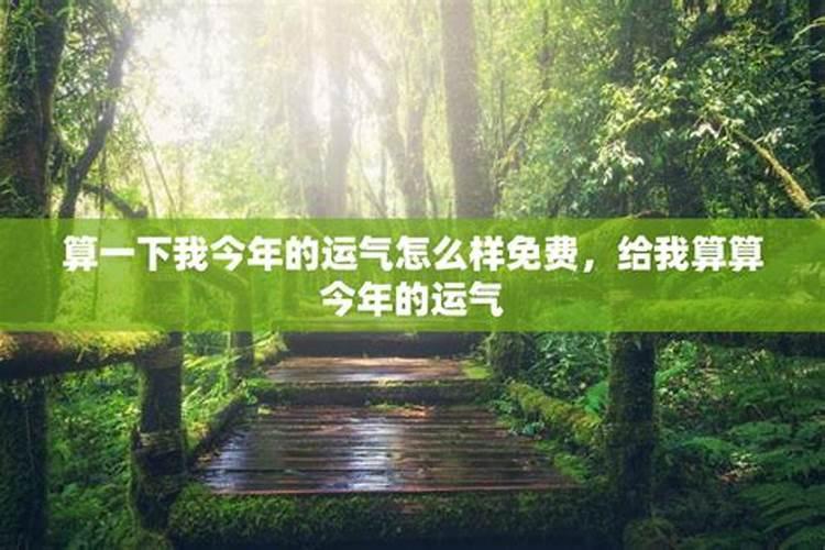 我想问一下我今年的运气如何