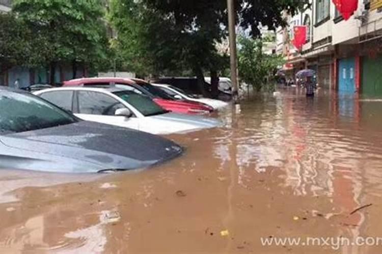 梦到下雨涨水了