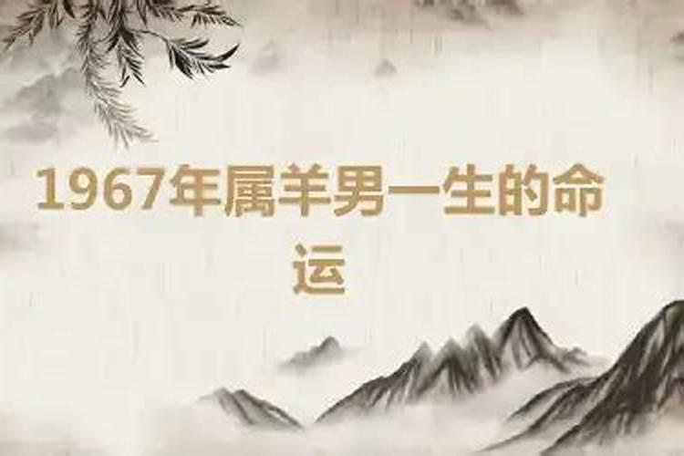 67年出生的属羊男后半生命运如何