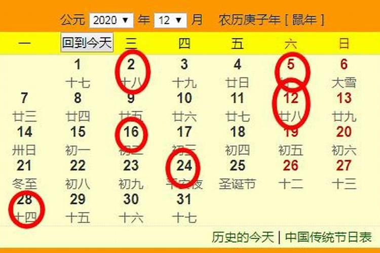 2020年12月5日结婚黄道吉日