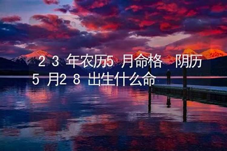 算命农历5月是什么月