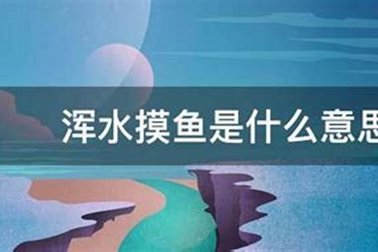 梦见自己在浑水摸鱼啥意思