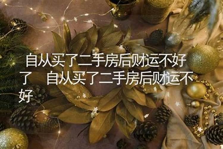 买了房子后财运不好,是什么原因